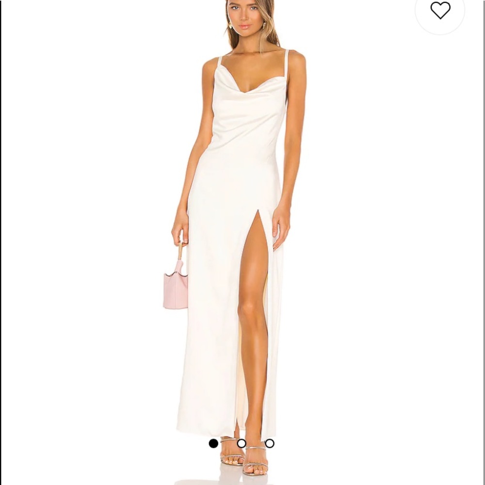 NWT Camila Coelho Reyna Maxi Dress in Pearl White